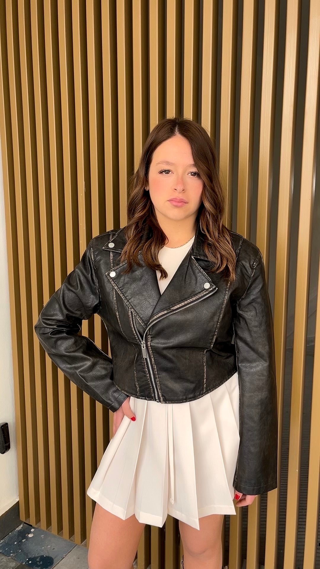 GIUBBOTTO BIKER BLACK